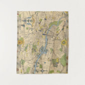 Tenture Carte de Glasgow, Angleterre (Devant)