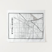Tenture Carte de Idaho Falls (Devant (Horizontal))