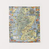 Tenture Carte de l'Ecosse historique (Devant)