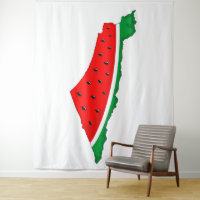 Carte de Palestine Watermelon Symbole de la libert