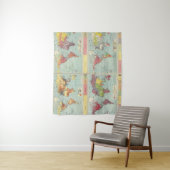 Tenture Carte de population mondiale (En situation)