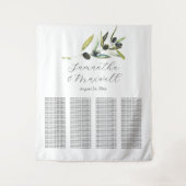 Tenture Carte de siège de l'Affiche de bienvenue Mariage t (Devant)