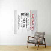 Tenture Carte d'embarquement - Gris (En situation (horizontale))