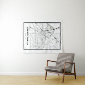 Tenture Carte des chutes d'Idaho (En situation (horizontale))