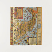 Tenture Carte des États-Unis du Mexique (Devant)