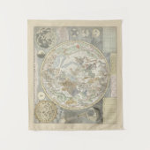 Tenture Carte des étoiles célestes Constellation zodiaque  (Devant)