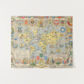 Tenture Carte des Nations Unies du monde (Devant (Horizontal))