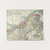 Tenture Carte des provinces du Canada (Devant (Horizontal))