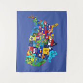 Tenture Carte des USA (Devant)