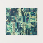 Tenture Carte d'humeur esthétique rétro Collecte Citations (Devant (Horizontal))