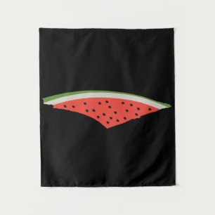 Tenture Carte du drapeau de la pastèque palestinienne. Lib