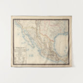 Tenture Carte du Mexique et du Texas (Devant (Horizontal))