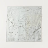 Tenture Carte du Texas et région du Nouveau Mexique (Devant)