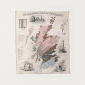 Tenture Carte géologique de l'Ecosse (Devant)