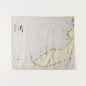 Tenture Carte illustrée de la Floride (Devant (Horizontal))