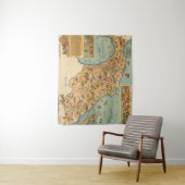 Tenture Carte imagée du Mexique (En situation)