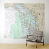 Tenture Carte marine Casco Bay 13290 (En situation (horizontale))