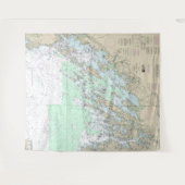 Tenture Carte marine Casco Bay 13290 (Devant (Horizontal))