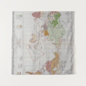 Tenture Carte montrant les langues du monde (Devant (Horizontal))