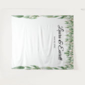 Tenture Carte photo Mariage Feuille verte (Devant (Horizontal))