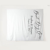 Tenture Carte photo simple du meilleur jour jamais (Devant (Horizontal))