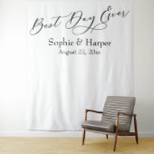 Tenture Carte photo simple du meilleur jour jamais (En situation)