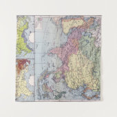 Tenture Carte politique | Asie (Devant (Horizontal))