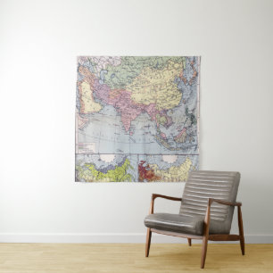 Tenture Carte politique   Asie