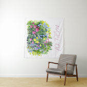 Tenture Carte postale de fleurs sauvages (En situation (horizontale))