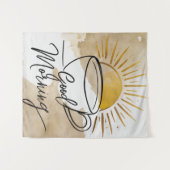 Tenture Carte postale Good Morning (Devant (Horizontal))