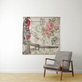 Tenture Carte postale vintage Paris. (En situation (horizontale))