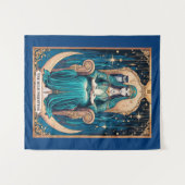 Tenture Carte Tarot, Haute Prêtre 2 (Devant (Horizontal))