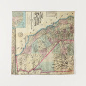 Tenture Carte topographique de chemin de fer et de comté, (Devant (Horizontal))