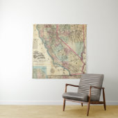 Tenture Carte topographique de chemin de fer et de comté, (En situation)