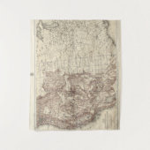 Tenture Carte topographique du fleuve Mississippi (Devant)