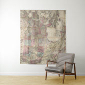 Tenture Carte vintage USA (En situation)