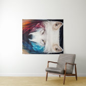 Tenture Cartes de lecture classiques (En situation (horizontale))