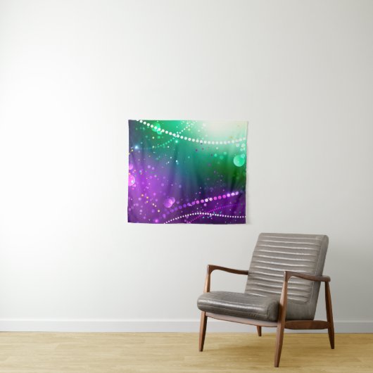 Tenture Carthagène Solive Purple (En situation (horizontale))