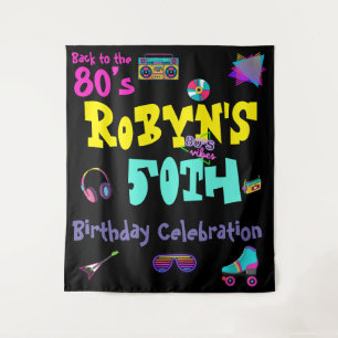 Tenture Carton d'invitation d'anniversaire sur le thème de
