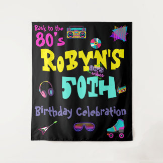 Tenture Carton d'invitation d'anniversaire sur le thème de