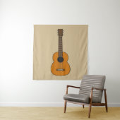 Tenture Carton simple de guitare acoustique (En situation)