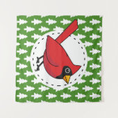 Tenture Cartoon Red Cardinal (Devant (Horizontal))