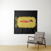Tenture Cartouche en or Maat (En situation (horizontale))