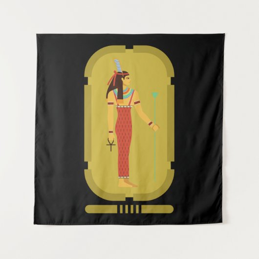 Tenture Cartouche en or Maat (Devant)