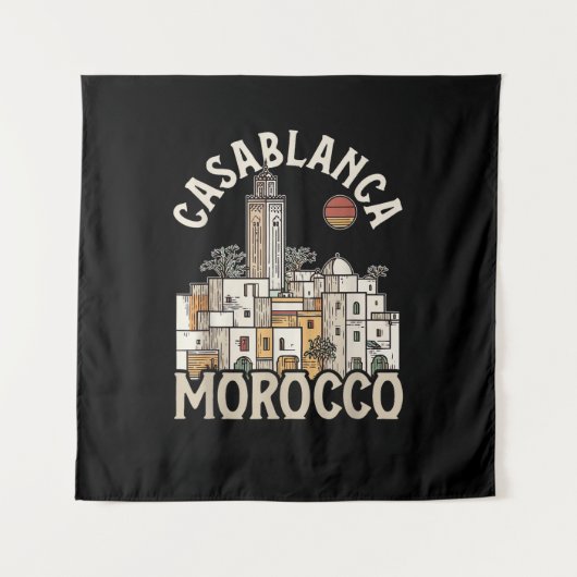 Tenture casablanca maroc (Devant)