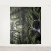 Tenture Cascade dans une forêt tropicale luxuriante (Devant)