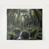 Tenture Cascade dans une luxuriante forêt tropicale humide (Devant (Horizontal))