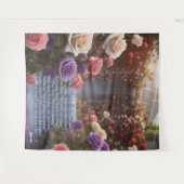 Tenture Cascade du Jardin rose La Floriographie Customisée (Devant (Horizontal))