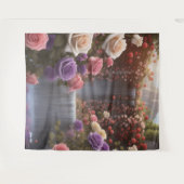 Tenture Cascade du Jardin rose La Floriographie Customisée (Devant (Horizontal))