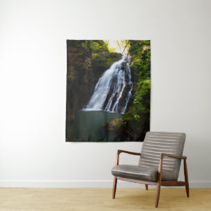 Tenture Cascade étonnante avec lumière du soleil